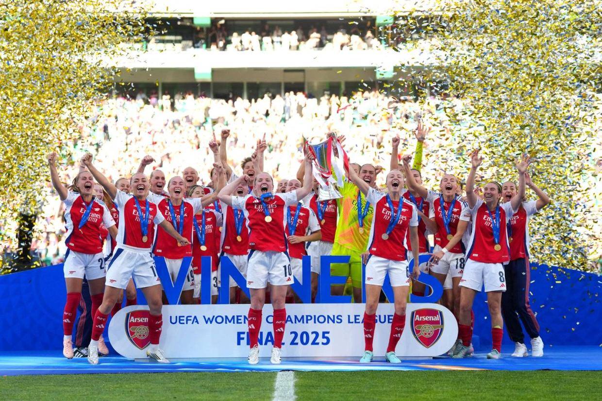 HUBLOT宇舶表荣耀见证阿森纳(ARSENAL)问鼎2024-25赛季欧洲女子冠军联赛